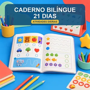 Caderno bilíngue de 21 dias